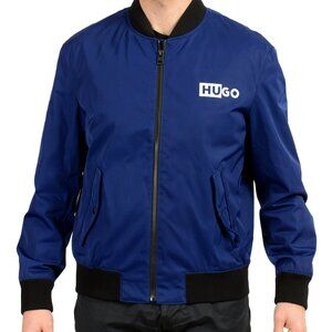 Hugo Boss "Boris2241_Macy's" Water Repellent Full Zip Bomber Jacket US M IT 50